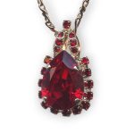 Mariana Necklace Pendant Elegant Siam Austrian Crystals Primrose Cocktail Hour Coll. - Image 3