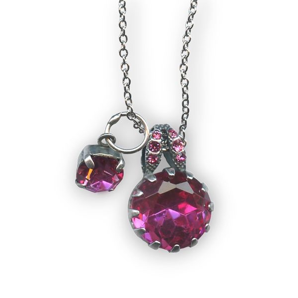 Mariana Necklace Pendant Duo Rose Austrian Crystals My Treasures Coll.