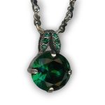 Mariana Necklace Pendant Beautiful Emerald Austrian Crystals My Treasures Coll. - Image 2