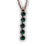 Mariana Necklace Pendant Multi Tier Emerald Austrian Crystals My Treasures Coll. - Image 3