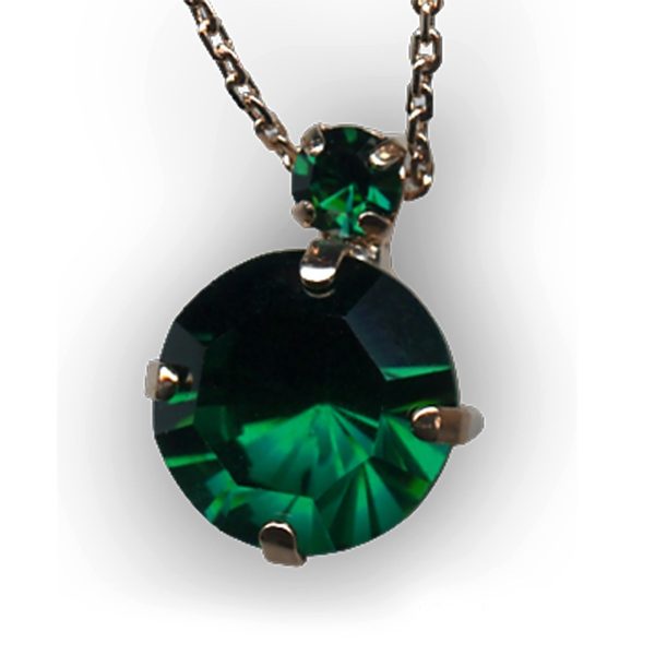 Necklace Pendant By Mariana Woman Exquisite Emerald Swarovski Crystals