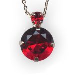 Necklace Pendant By Mariana Woman Elegant Siam Swarovski Crystals