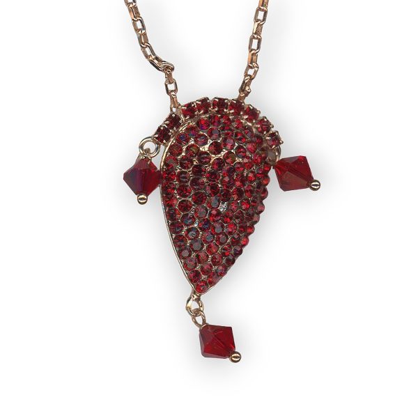 Mariana Necklace Pendant Beautiful Siam Austrian Crystals Primrose Cocktail Hour Coll.
