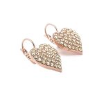 Earrings By Mariana My Treasures Coll. Heart Shaped Golden Shadow Swarovski Crystals - Image 2