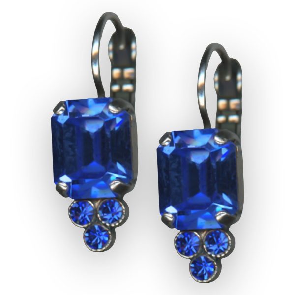 Earrings By Mariana Woman Elegant Sapphire Swarovski Crystals