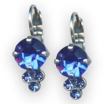 Mariana Earrings Adorable Sapphire Austrian Crystals My Treasures Coll. - Image 2