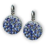 Mariana Earrings Floral Sapphire Austrian Crystals My Treasures Coll.