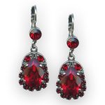 Mariana Earrings Stunning Siam Austrian Crystals Primrose Cocktail Hour Coll.