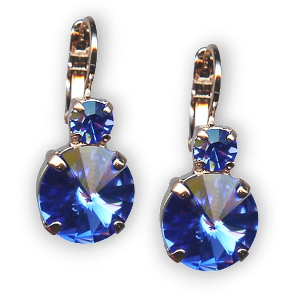 Mariana Earrings Gorgeous Sapphire Austrian Crystals My Treasures Coll.