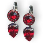 Mariana Earrings Gorgeous Siam Austrian Crystals Primrose Cocktail Hour Coll. - Image 3