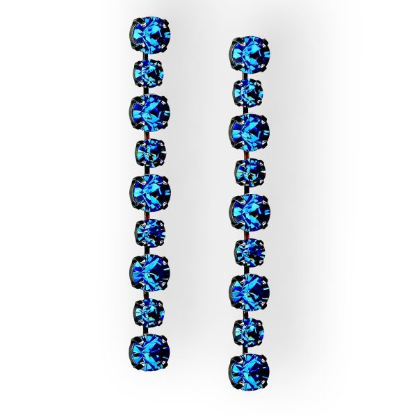 Earrings By Mariana Woman Elegant Sapphire Swarovski Crystals