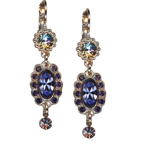 Mariana Earrings Wildberry / Misty Coll. Sun Kissed Plum, Antique Pink, & Amethyst Austrian Crystals