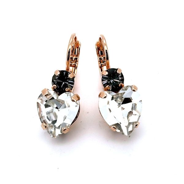 Earrings By Mariana Woman Adorable Moonlight and Black Diamond Swarovski Crystals