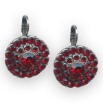 Mariana Earrings Floral Siam Austrian Crystals Primrose Cocktail Hour Coll. - Image 3