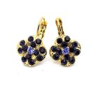 Earrings By Mariana Woman Gorgeous Purple Velvet and Amethyst Swarovski Crystals - Image 2