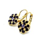 Earrings By Mariana Woman Gorgeous Purple Velvet and Amethyst Swarovski Crystals