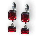 Mariana Earrings Glamorous Siam Austrian Crystals Primrose Cocktail Hour Coll.