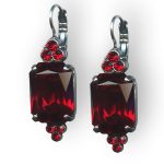 Mariana Earrings Elegant Siam Austrian Crystals Primrose Cocktail Hour Coll. - Image 2