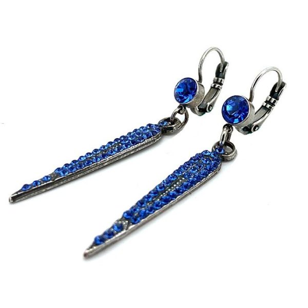 Earrings By Mariana Woman Drop Fashionable Sapphire Swarovski Crystals