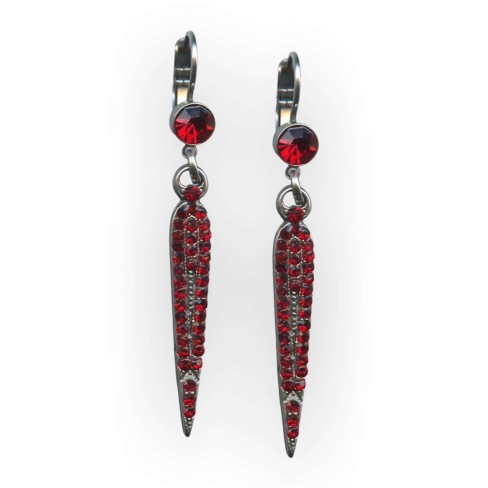 E-1304-208208-SP6 (1) Earrings By Mariana Woman Fashionable Siam Swarovski Crystals - Image 1