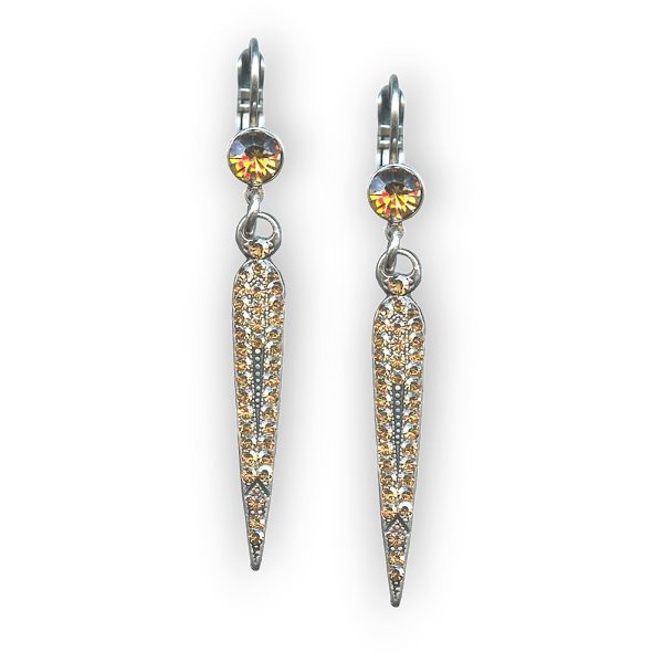 Mariana Earrings Fashionable Golden Shadow Austrian Crystals My Treasures Coll.