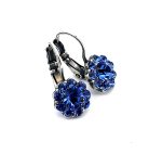 Earrings By Mariana Woman Lovely Flower Shape Sapphire Swarovski Crystals - Image 2