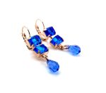 Earrings By Mariana Woman Simply Elegant Sapphire Swarovski Crystals - Image 3