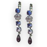 Mariana Earrings Wildberry / Misty Coll. Lovely Sun Kissed Plum, Violet, Cyclamen Opal, & Amethyst Austrian Crystals