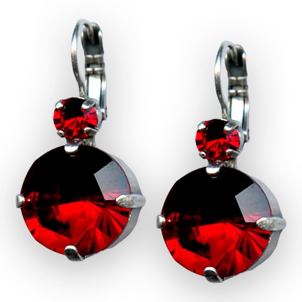 Mariana Earrings Elegant Siam Austrian Crystals Primrose Cocktail Hour Coll.
