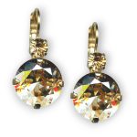 Mariana Earrings Glamorous Golden Shadow Austrian Crystals My Treasures Coll.