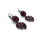 Earrings By Mariana Primrose Cocktail Hour Coll. Boho Gypsy Siam Austrian Crystals - Image 3