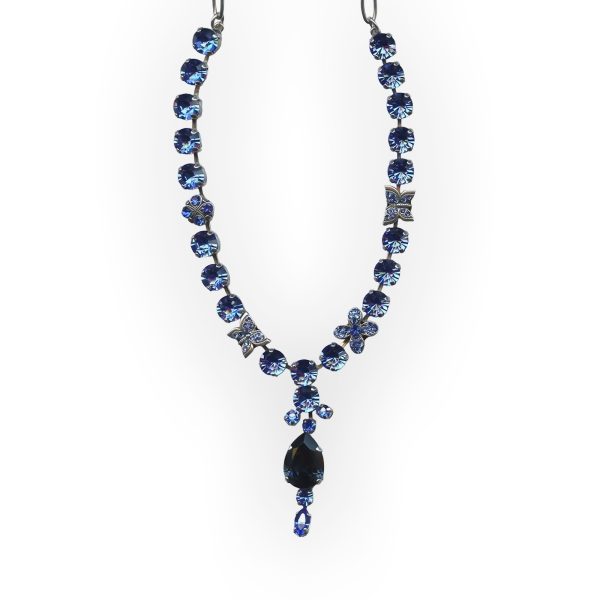 Necklace By Mariana Woman Elegant Sapphire Swarovski Crystals