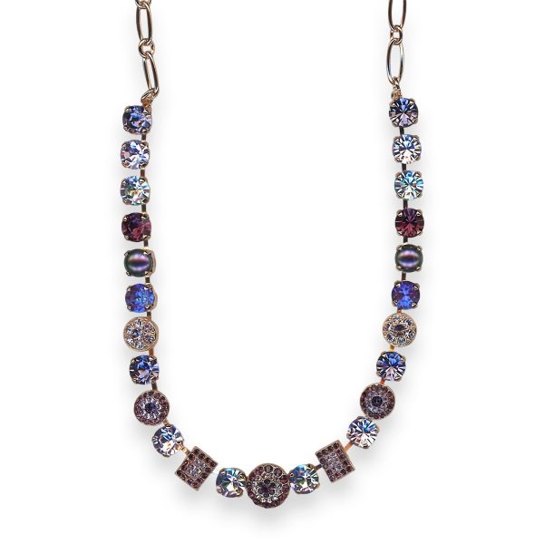 Mariana Necklace Wildberry/ Misty Coll. Fab Lt Amethyst, Violet, Vitral Lt, Amethyst, Sun Kissed Plum, & Purple Velvet Austrian Crystals