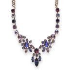 Mariana Necklace Wildberry/ Misty Coll. Elegant Tanzanite, Amethyst, Sun Kissed Plum, Ant. Pink, Cyclamen Opal, Violet, & Purple Velvet Austrian Crystals - Image 3