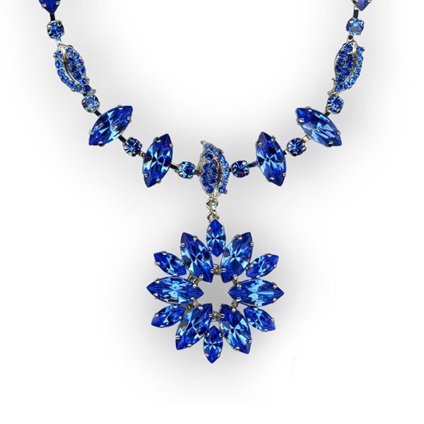 Mariana Necklace Beautiful Sapphire Austrian Crystals My Treasures Coll.
