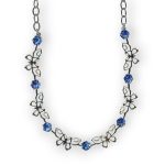 Mariana Necklace Finely Detailed Sapphire Austrian Crystals My Treasures Coll.