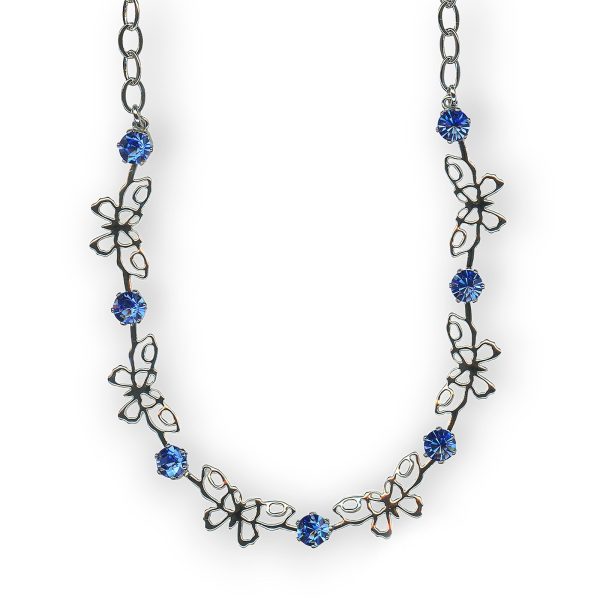 Mariana Necklace Finely Detailed Sapphire Austrian Crystals My Treasures Coll.