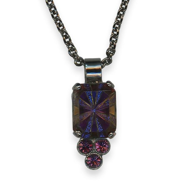 Mariana Necklace Pendant Wildberry/ Misty Coll. Alluring Amethyst Austrian Crystals