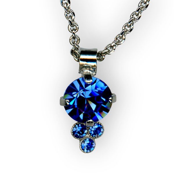 Mariana Necklace Pendant Adorable Sapphire Austrian Crystals My Treasures Coll.