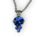 Mariana Necklace Pendant Adorable Sapphire Austrian Crystals My Treasures Coll. - Image 3