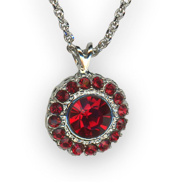 Mariana Necklace Pendant Floral Siam Austrian Crystals Primrose Cocktail Hour Coll.