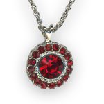 Mariana Necklace Pendant Floral Siam Austrian Crystals Primrose Cocktail Hour Coll. - Image 3