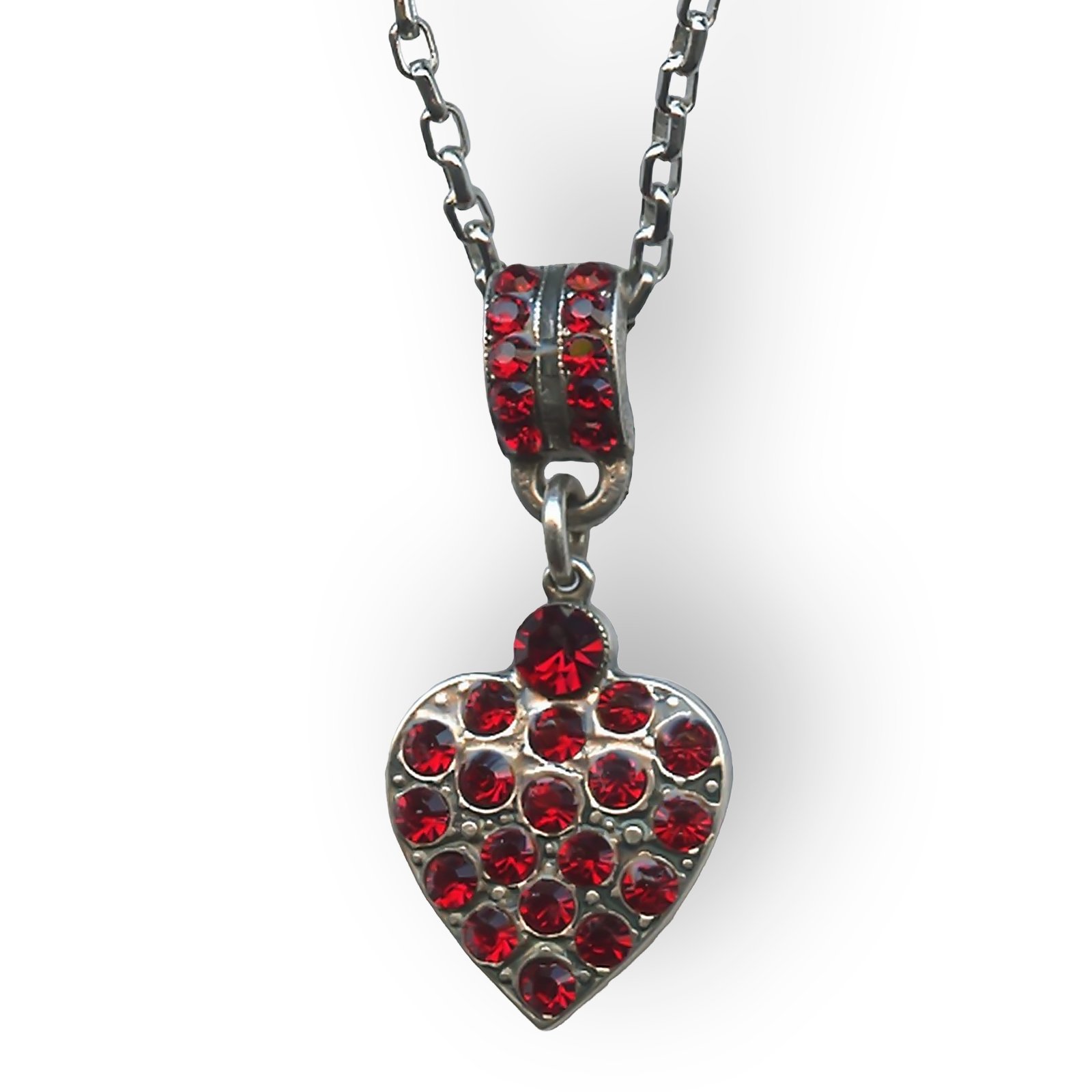 N-5019-5-208208-SP (1) Necklace Pendant By Mariana Woman Heart Encrusted Siam Swarovski Crystals - Image 1