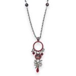 Mariana Necklace Pendant Lady In Red Coll. Gorgeous Siam, Ruby, & Burgundy Austrian Crystals - Image 3