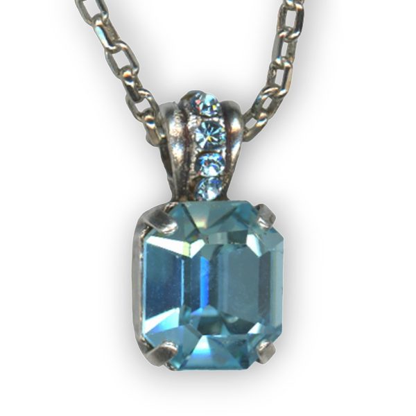 Mariana Necklace Pendant Gorgeous Aquamarine Austrian Crystals My Treasures Coll.