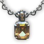 Mariana Necklace Pendant Adorable Golden Shadow Austrian Crystals My Treasures Coll. - Image 2