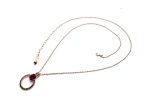 Necklace Pendant By Mariana Woman Beautiful Halo Siam and Burgundy Swarovski Crystals - Image 3