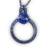 Mariana Necklace Pendant Glamorous Sapphire Austrian Crystals My Treasures Coll. - Image 3