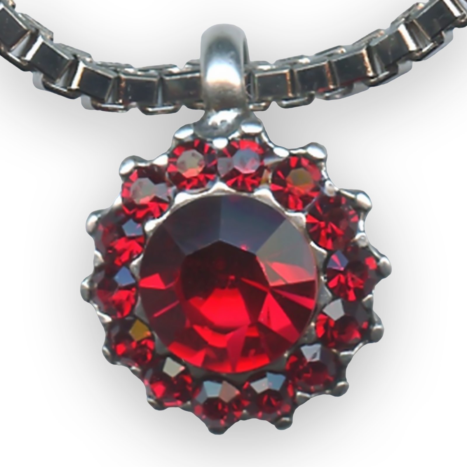 N-5034-208208-SP (1) Mariana Necklace Pendant Gorgeous Siam Austrian Crystals Primrose Cocktail Hour Coll. - Image 1