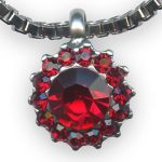 Mariana Necklace Pendant Gorgeous Siam Austrian Crystals Primrose Cocktail Hour Coll. - Image 3